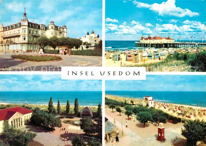 Insel Usedom Zinnowitz FDGB Heim Glueck auf Ahlbeck Seebruecke Heringsdorf Kultu