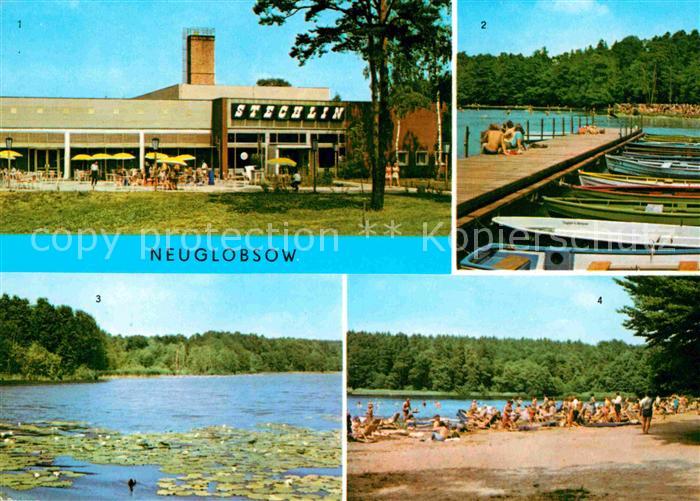 Neuglobsow FDGB Erholungsheim Stechlin Bootsanlegestelle Dagow See Stechlinsee B