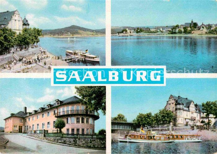 Saalburg Saale Stausee Dampferanlegestelle FDGB Erholungsheim Hermann Schlimme T