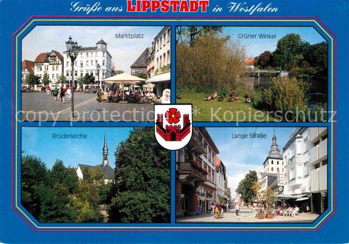 Lippstadt Marktplatz Gruener Winkel Bruederkirche Lange Strasse