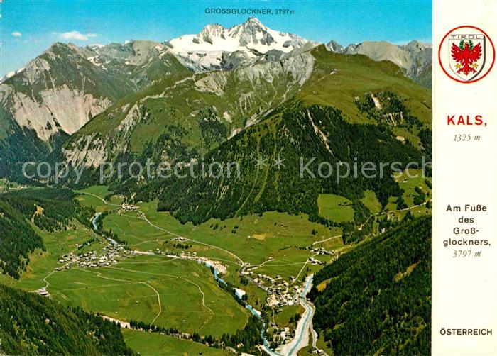 Kals Grossglockner Fliegeraufnahme