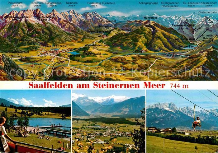 Saalfelden Steinernes Meer Panorama Strandbad Ritzensee Hohe Tauern Kitzsteinhor