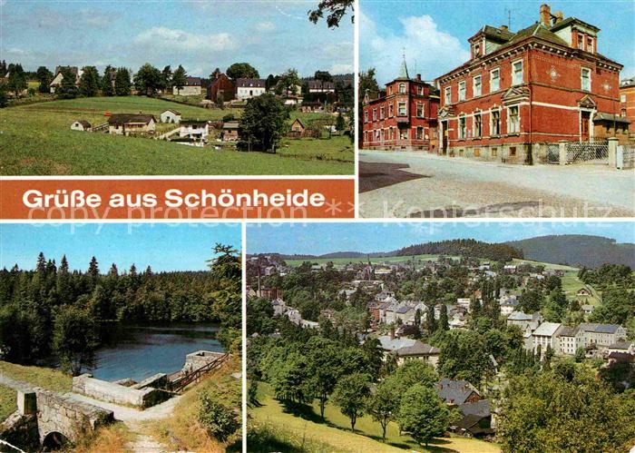 Schoenheide Erzgebirge Oberdorf Ernst Thaelmann Str Stausee Panorama