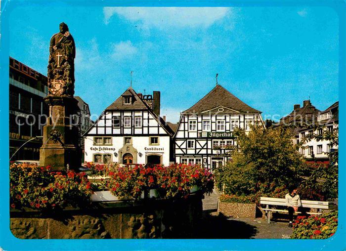 Brilon Hochsauerlandkreis NRW Marktplatz Brunnen Jaegerhof