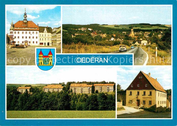 Oederan Rathaus Panorama Teilansicht Heimatmuseum