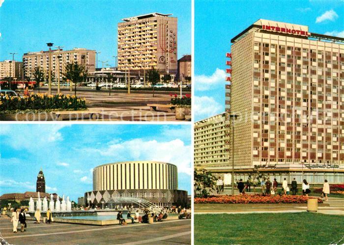 DRESDEN Elbe Pirnaischer Platz Prager Str Kino Interhotel NEWA