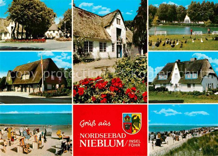 Nieblum Friesenhaeuser Strandpartien