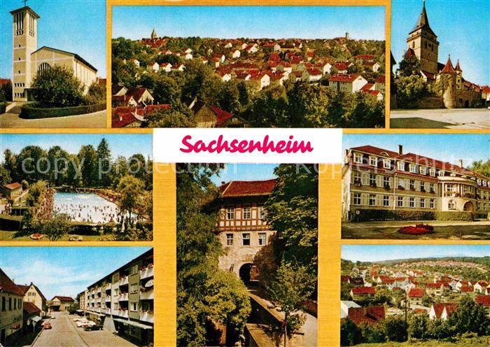 Sachsenheim Kirche Panorama Gondelteich Schloss Eingang