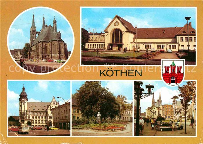 Koethen Anhalt St Jakobskirche Bahnhof Rathaus Joh Seb Bach Gedenkstaette Boulev