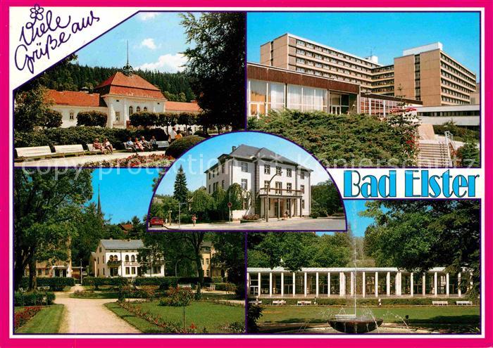 Bad Elster Badehaus Vogtlandklinik Rathaus Rosengarten Moritzquelle