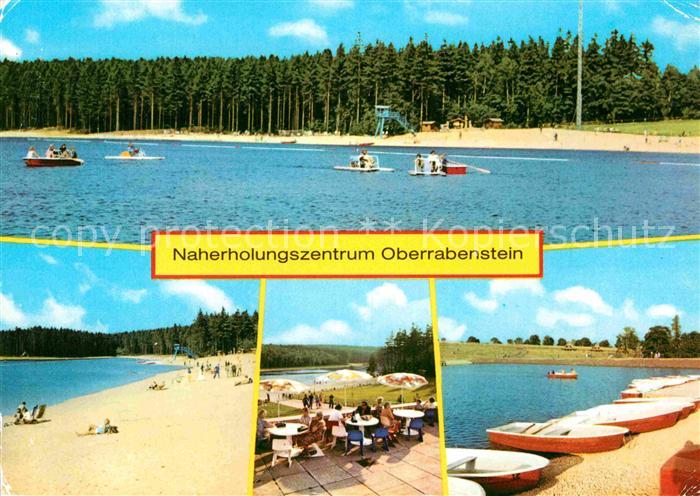 Karl-Marx-Stadt Naherholungszentrum Oberrabenstein Strand Terrasse Bootsliegepla