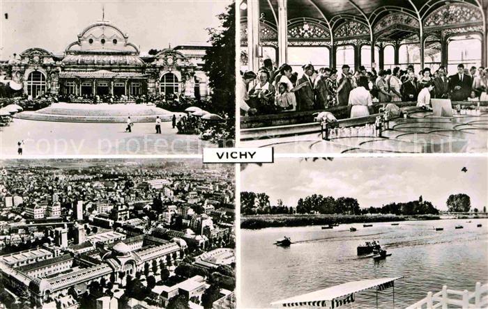 Vichy Allier Grand Casino Source Chomel Vue aerienne Etablissement de 1re Classe