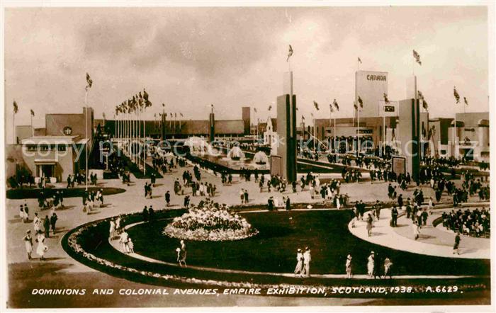 Glasgow Dominions and Colonial Avenues Empire Exhibition Valentines Card