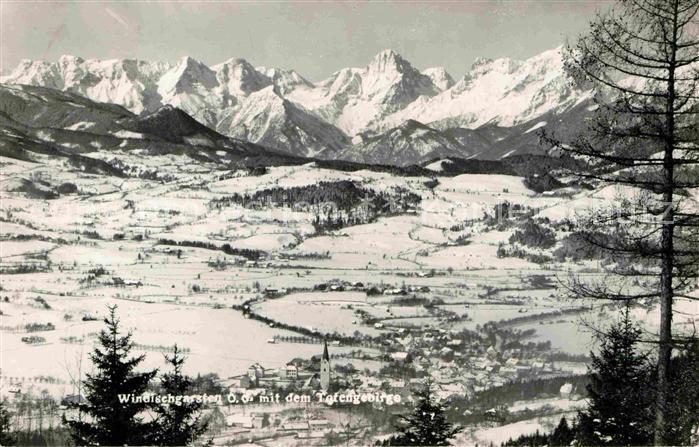 Windischgarsten Winterpanorama mit Totengebirge