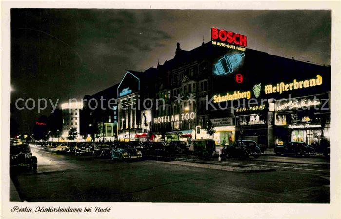 BERLIN  CITY Kurfuerstendamm bei Nacht