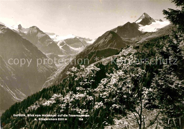 Kaprun Blick vom Maiskogel auf die Tauernsperren und Kitzsteinhorn Hohe Tauern