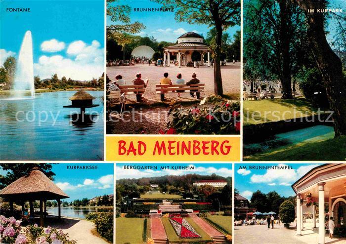 Bad Meinberg Fontaene Brunnenplatz Kurpark Brunnentempel Berggarten Kurheim Kurp
