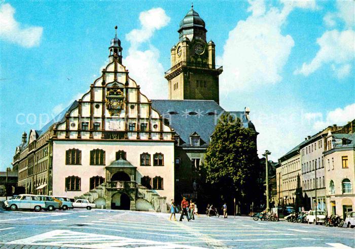 Plauen Vogtland Rathaus am Altmarkt Kirche