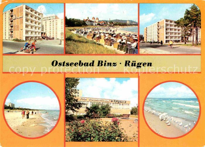Binz Ruegen FDGB Erholungsheime Kurhaus FDGB Urlauberrestaurant Moewen Strand