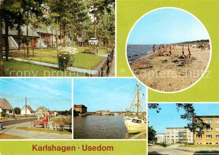 Karlshagen Bungalowsiedlung Strand Hauptstrasse Hafen Strasse des Friedens