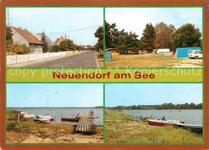 Neuendorf See Dorfstrasse Campingplatz Neuendorfer See