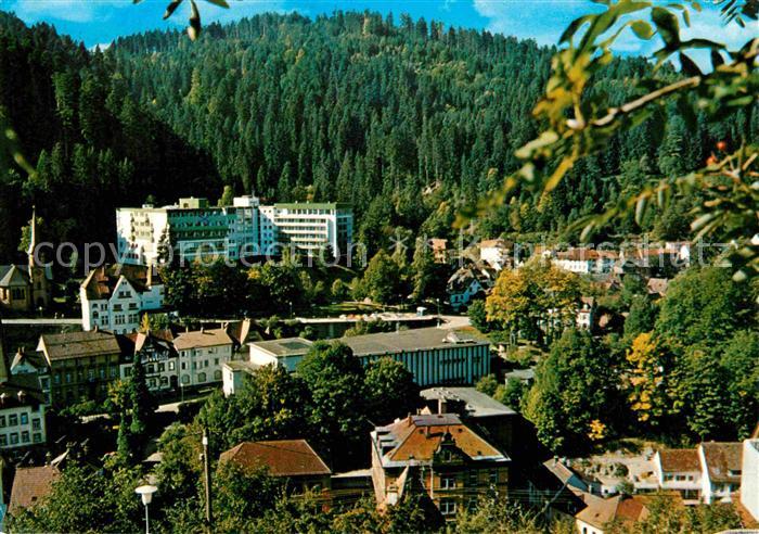 Triberg Schwarzwald Ortsansicht mit Kurklinik