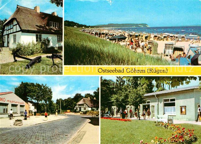 Goehren Ruegen Moenchguter Heimatmuseum Strand HO Kaufhalle Rationell Einkaufsze