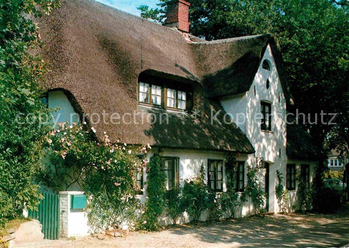 Nieblum Altes Friesenhaus Reetdachhaus