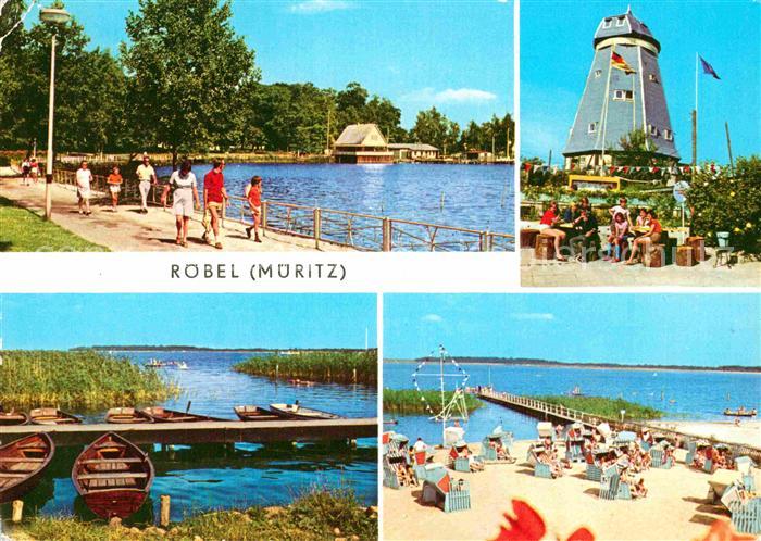 Roebel Mueritz Seglerhafen Jugendherberge Mueritz Badestrand Ferienobjekt Zwicka