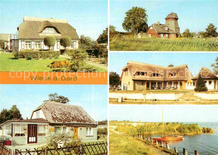 Wieck Darss Schifferhaus Cafe Wieck Muehle Eiscafe Bootsanlegestelle