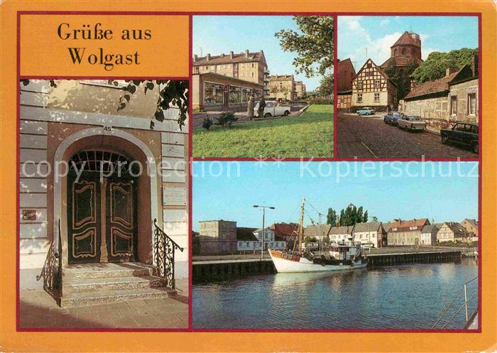 Wolgast Mecklenburg-Vorpommern Eingang Rungehaus Kronswieckstrasse Burgstrasse O