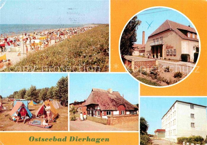 Dierhagen Ostseebad Strand FDGB Erholungsheime Campingplatz Buednerei