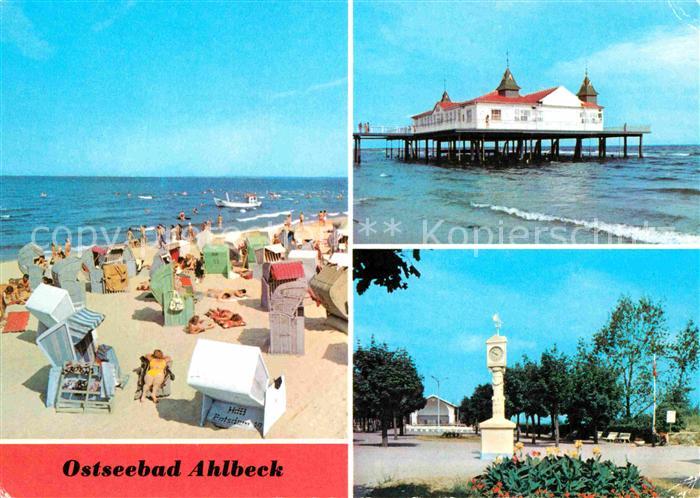 Ahlbeck Ostseebad Strand Seebruecke Kurpark Musikpavillon