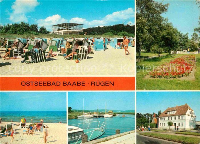 Baabe Ostseebad Ruegen HO Gaststaette Inselparadies Konzertplatz Strand Anlegest