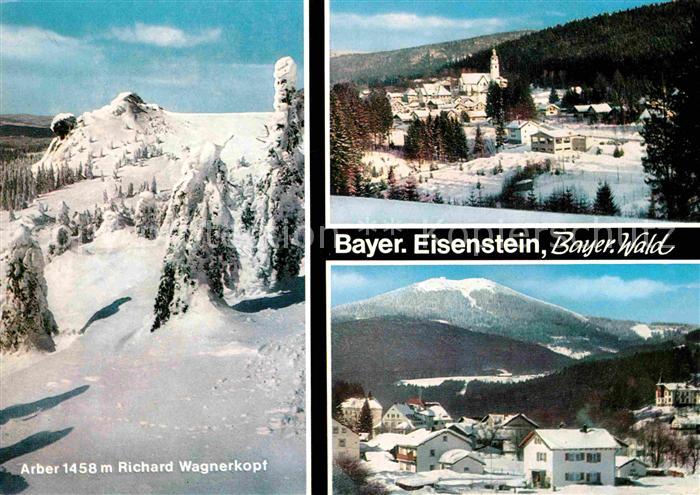 Bayerisch Eisenstein Winterpanorama Arber Richard Wagner Kopf