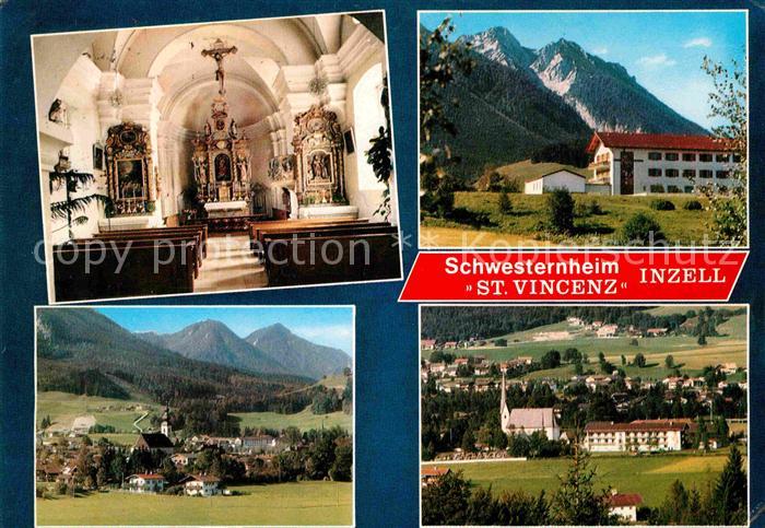 Inzell Traunstein Bayern Schwesternheim St Vincenz Frauenkirche Innenansicht Bli