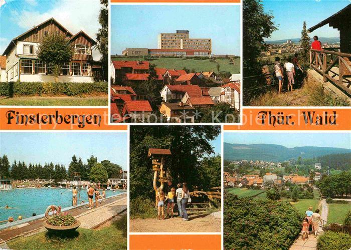 Finsterbergen Gaststaette Waldschloesschen FDGB Erholungsheime Blockhuette Hainf
