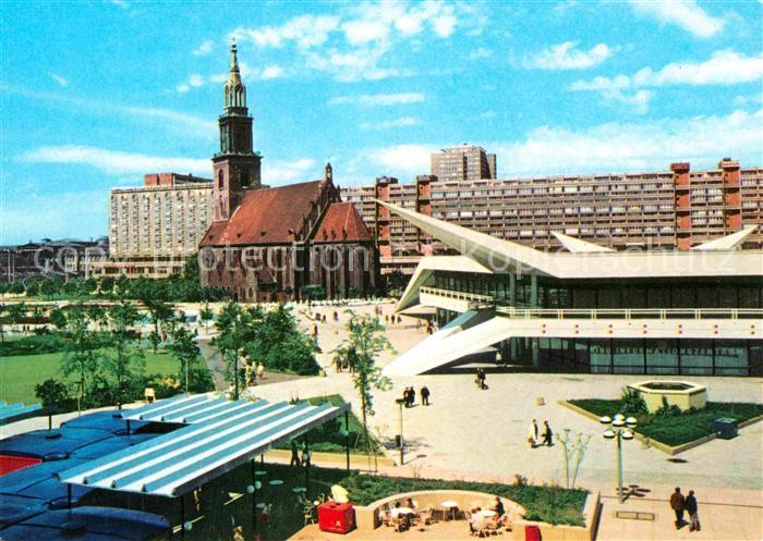 BERLIN  CITY Marienkirche Anlage am Fernsehturm Hauptstadt der DDR