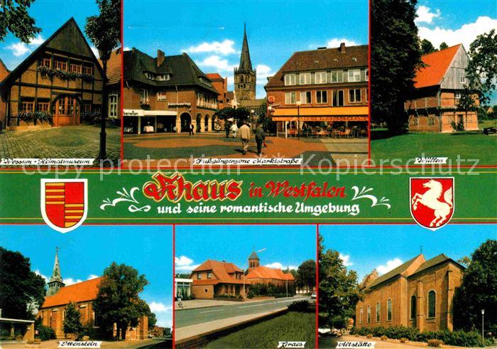 Ahaus und Stadtteile Museum Fussgaengerzone Markt Kirche