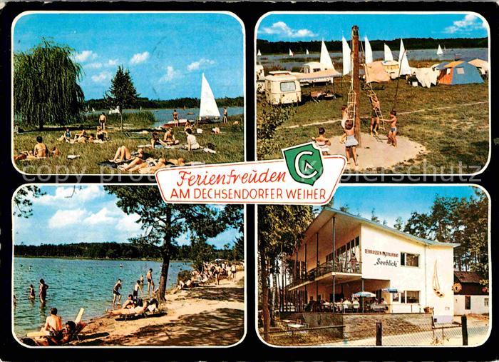 Dechsendorf Dechsendorfer Weiher Badestrand Campingplatz Restaurant