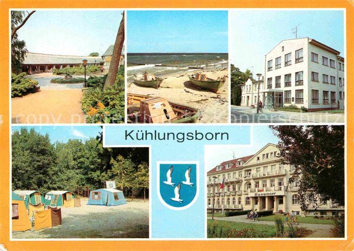 Kuehlungsborn Ostseebad Konzertgarten Bootsliegeplatz Betriebserholungsheim Camp