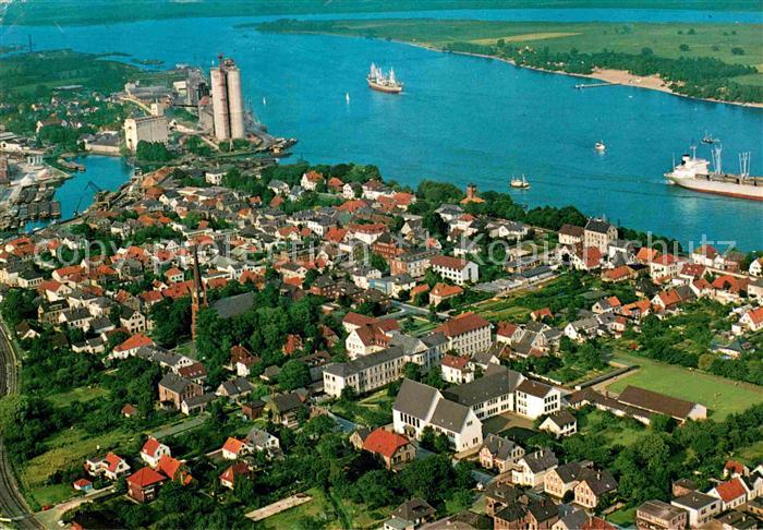 Brake Unterweser Fliegeraufnahme