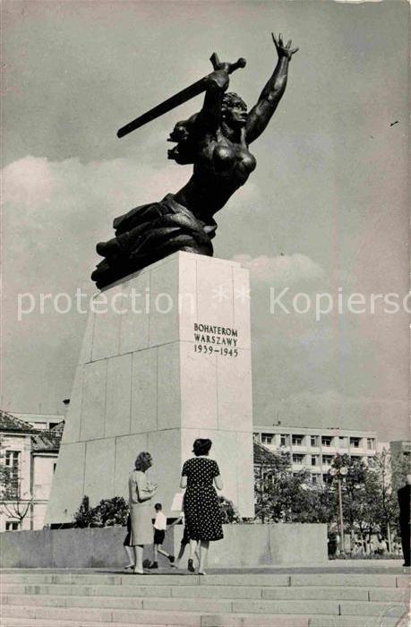 Warszawa Pomnik Bohaterow Warszawy Denkmal