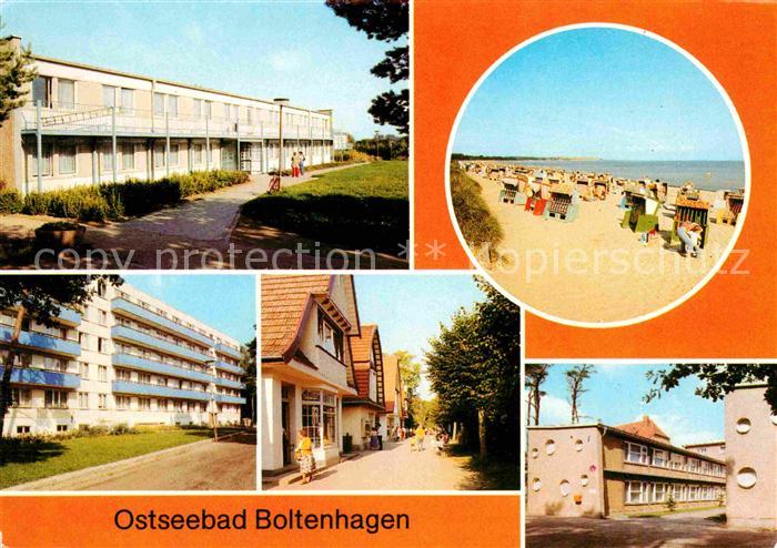 Boltenhagen Ostseebad FDGB Urlauberdorf Strand FDGB Erholungsheim Promenade Blin