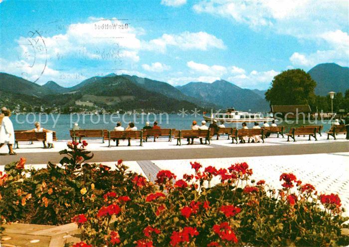 Bad Wiessee Uferpromenade Alpenpanorama