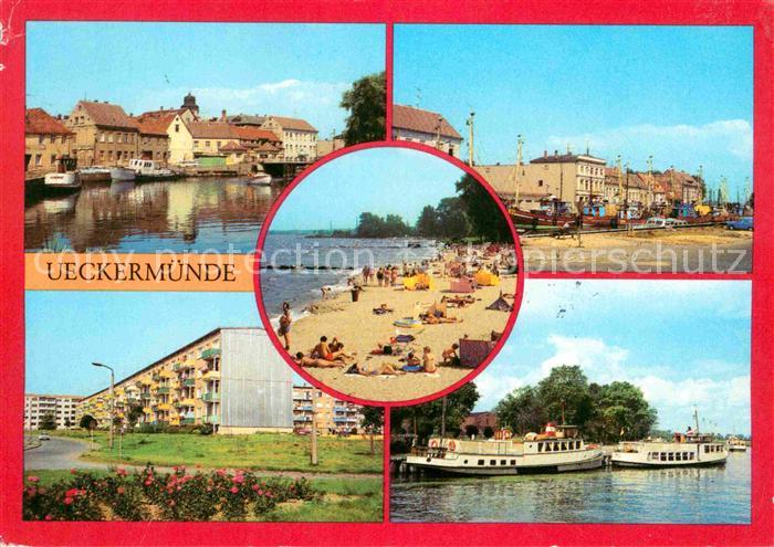 Ueckermuende Mecklenburg Vorpommern Hafen Ueckerbruecke Neubauten Neuendorfer St