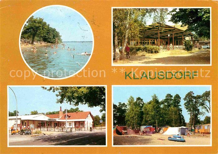 Klausdorf Mellensee Strandbad Mellensee Gaststaette Einkaufszentrum Zeltplatz