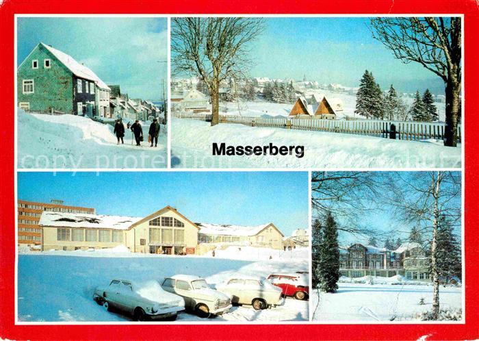 Masserberg Ernst Thaelmann Strasse Teilansicht FDGB Erholungsheim Otto Grotewohl