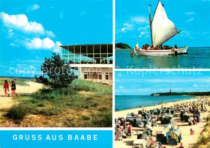 Baabe Ostseebad Ruegen Restaurant Inselparadies Ausflugssegler Strand