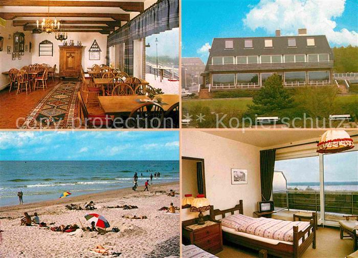 St Peter-Ording Cafe Rasmus Fremdenzimmer Strand